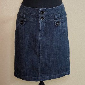 Jean pencil skirt.